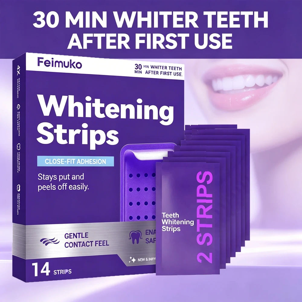 Purple Teeth Whitening Strips for Sensitive Teeth